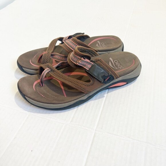 Abeo Shoes - 🌷SALE abeo Bio System Sandals Size 7 Narrow Brown Pink Slip On Comfort